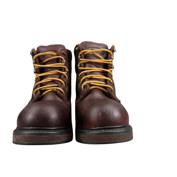 LaCrosse Shoes Mens 7.5 Work Boots Steel Toe Leather Mid Lace Up Slip Resistant main image 14